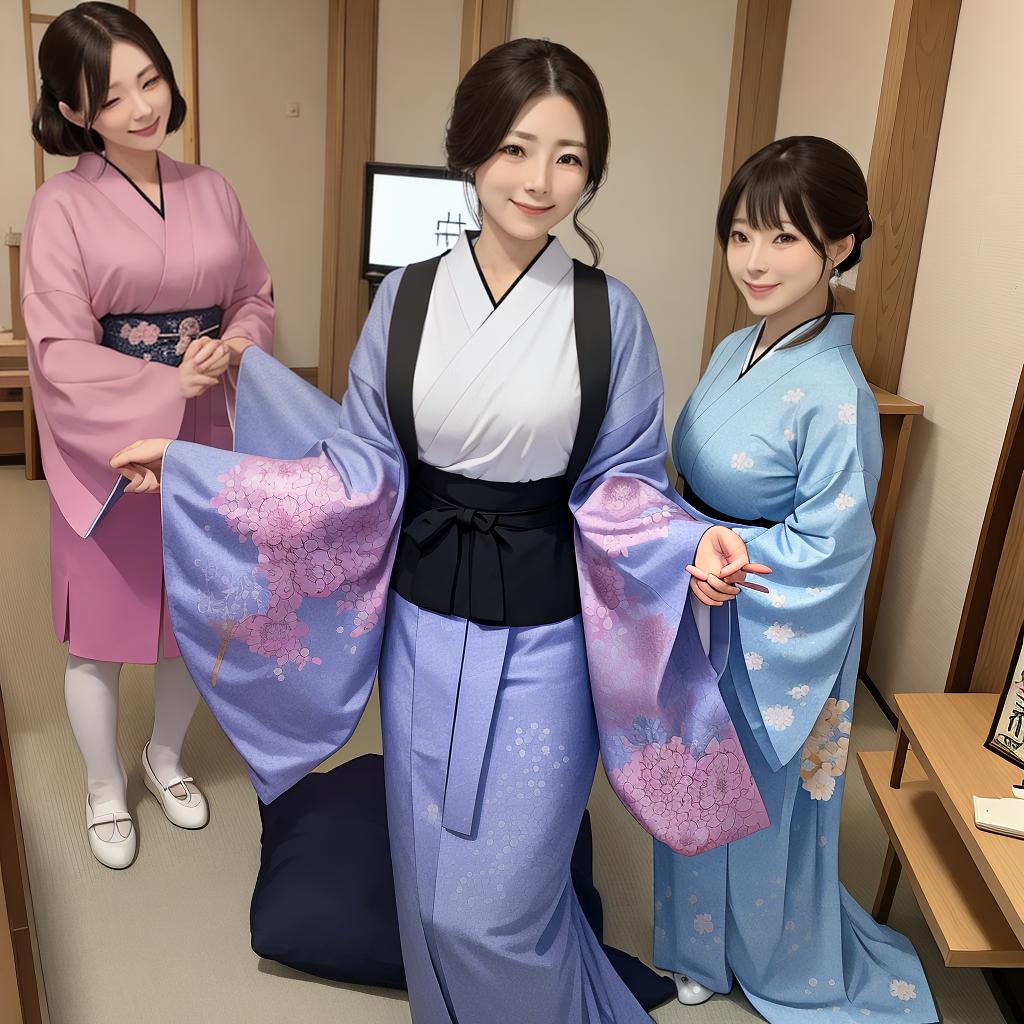  Masterpiece, best quality, a square image used as a logo, Japanese style of a housewife agency.