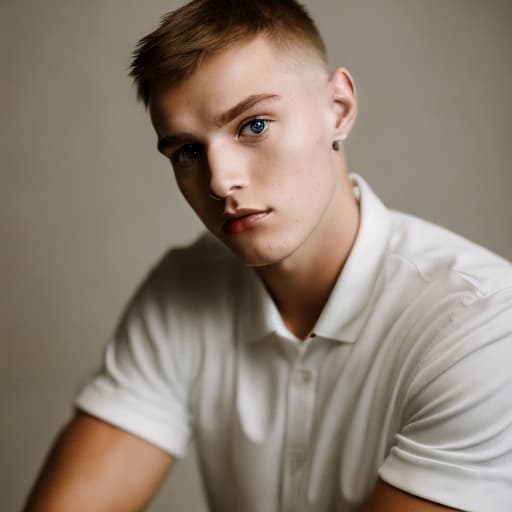 portrait+ style czech homosexual twink blonde very cute dude face