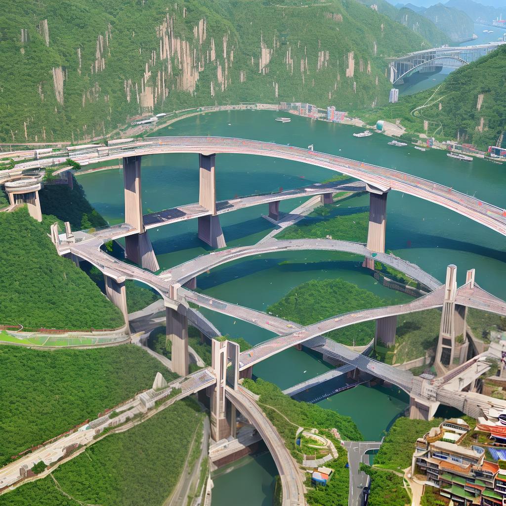  masterpiece, best quality, Chongqing Yangtze River Bridge