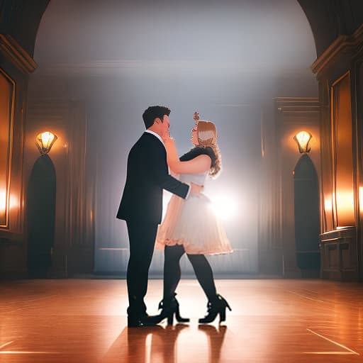  I met my girlfriend at the university club on Friday and we danced to the music, feeling the spirit of fun and joy. f/1.4, ISO 200, 1/160s, 4K, symmetrical balance hyperrealistic, full body, detailed clothing, highly detailed, cinematic lighting, stunningly beautiful, intricate, sharp focus, f/1. 8, 85mm, (centered image composition), (professionally color graded), ((bright soft diffused light)), volumetric fog, trending on instagram, trending on tumblr, HDR 4K, 8K