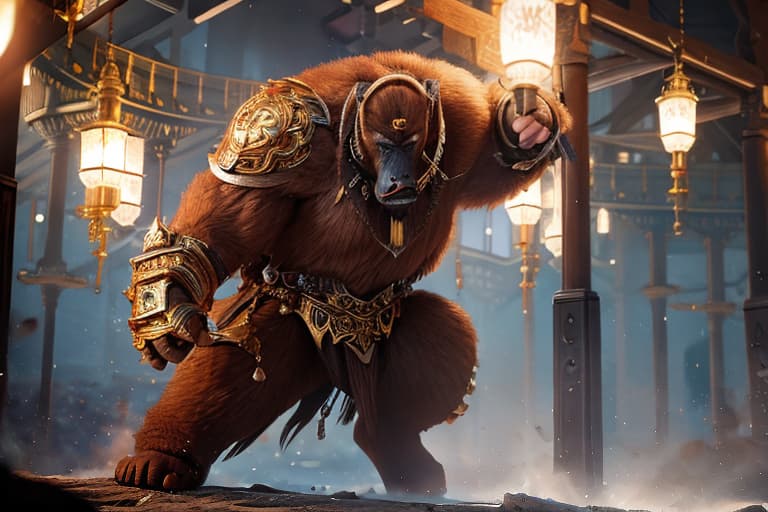  Invincible Iron King Kong hyperrealistic, full body, detailed clothing, highly detailed, cinematic lighting, stunningly beautiful, intricate, sharp focus, f/1. 8, 85mm, (centered image composition), (professionally color graded), ((bright soft diffused light)), volumetric fog, trending on instagram, trending on tumblr, HDR 4K, 8K