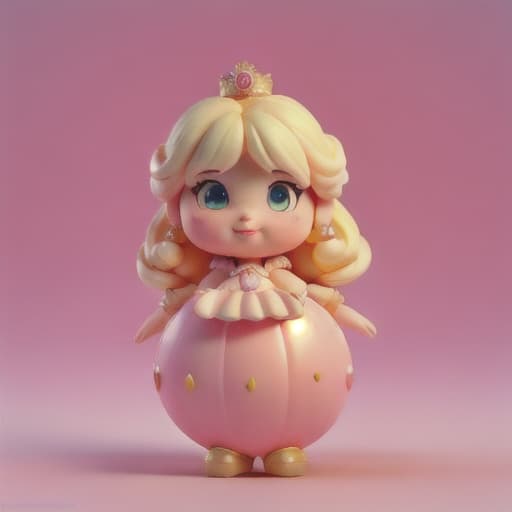  Princess Peach balloon toy fat round shaped inflatable Princess Peach making a puffy faces wearing a pink rubbersuit balloon figure in game box Digital art hyperrealistic, full body, detailed clothing, highly detailed, cinematic lighting, stunningly beautiful, intricate, sharp focus, f/1. 8, 85mm, (centered image composition), (professionally color graded), ((bright soft diffused light)), volumetric fog, trending on instagram, trending on tumblr, HDR 4K, 8K