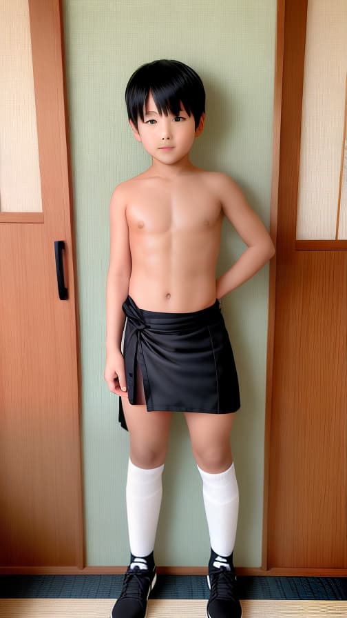  6th grade high socks loincloth Ryokan boy