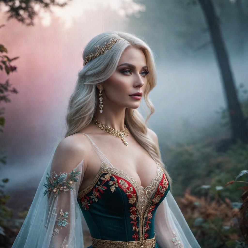  Pictures of Aurora Deleufe hyperrealistic, full body, detailed clothing, highly detailed, cinematic lighting, stunningly beautiful, intricate, sharp focus, f/1. 8, 85mm, (centered image composition), (professionally color graded), ((bright soft diffused light)), volumetric fog, trending on instagram, trending on tumblr, HDR 4K, 8K