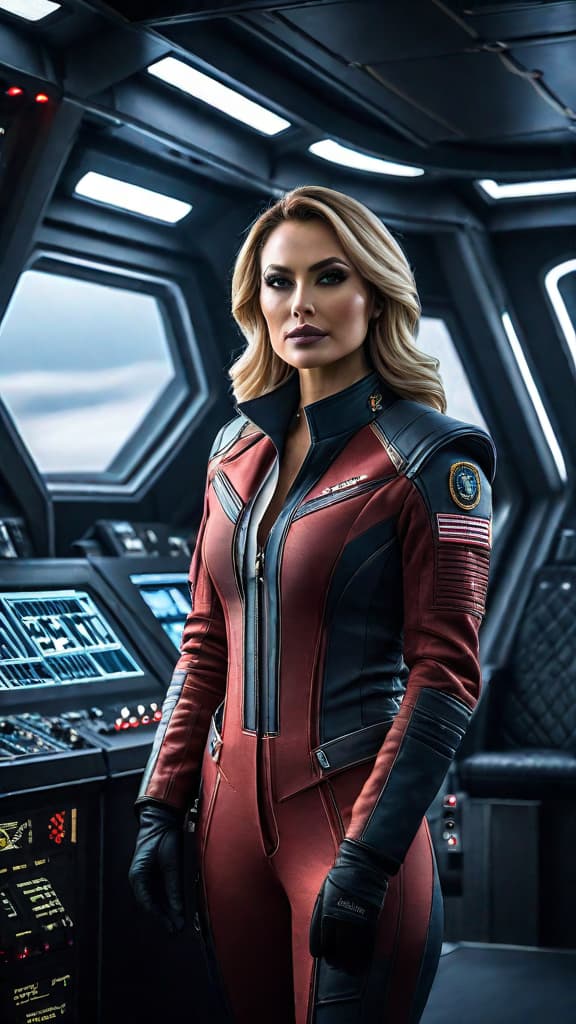  [As she piloted towards the distant binary star system, Captain Aria Voss's eyes narrowed in determination. The Orion's engines roared, propelling the ship through the vast expanse of space at near light speed. Aria's hands moved with practiced precision, guiding the vessel with unwavering focus as it hurtled towards its destination, the distant binary star system that lay ahead.] hyperrealistic, full body, detailed clothing, highly detailed, cinematic lighting, stunningly beautiful, intricate, sharp focus, f/1. 8, 85mm, (centered image composition), (professionally color graded), ((bright soft diffused light)), volumetric fog, trending on instagram, trending on tumblr, HDR 4K, 8K