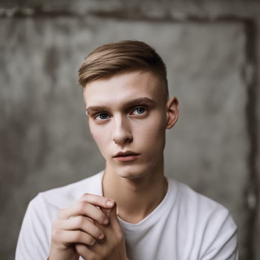 portrait+ style czech homosexual queer twink blonde very cute dude face