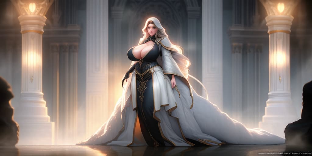  Woman with big breasts hyperrealistic, full body, detailed clothing, highly detailed, cinematic lighting, stunningly beautiful, intricate, sharp focus, f/1. 8, 85mm, (centered image composition), (professionally color graded), ((bright soft diffused light)), volumetric fog, trending on instagram, trending on tumblr, HDR 4K, 8K