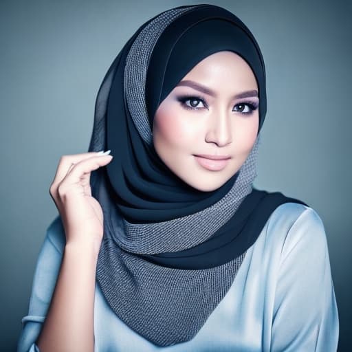 portrait+ style wanita memakai hijab dengan berbagai macam warna dan model