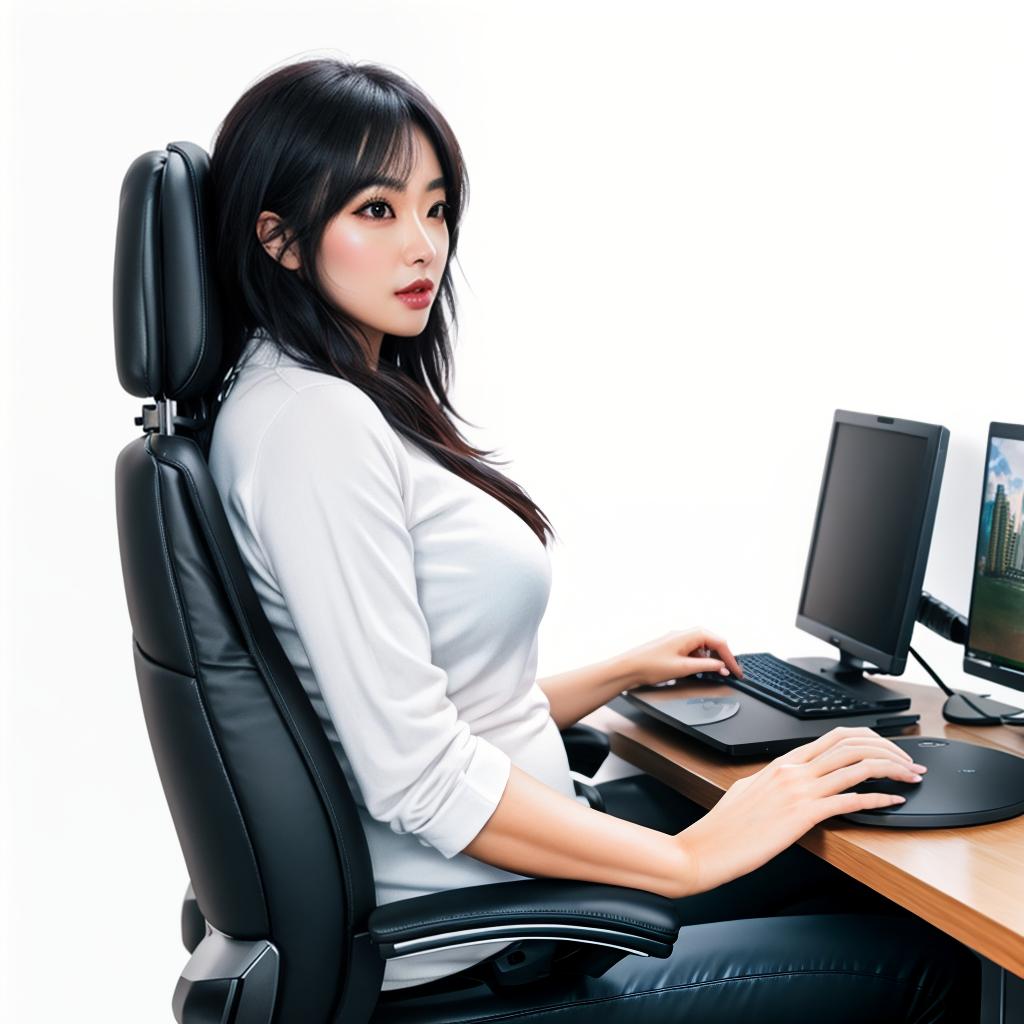  raccoon sitting in gaming chair front a computer on desktop, ((semi anthropomorphic)),(full body), tail, belly, sitting, fat, (chubby), (((white background))), solo, desktop, gaming chair, side view,  [[[clothes]]] hyperrealistic, full body, detailed clothing, highly detailed, cinematic lighting, stunningly beautiful, intricate, sharp focus, f/1. 8, 85mm, (centered image composition), (professionally color graded), ((bright soft diffused light)), volumetric fog, trending on instagram, trending on tumblr, HDR 4K, 8K