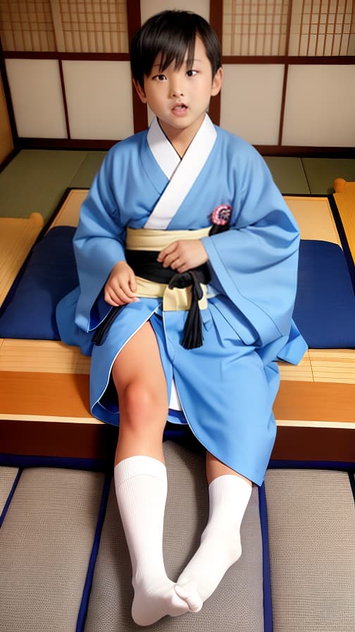  6th grade high socks loincloth, futon, kimono, Ryokan, boy