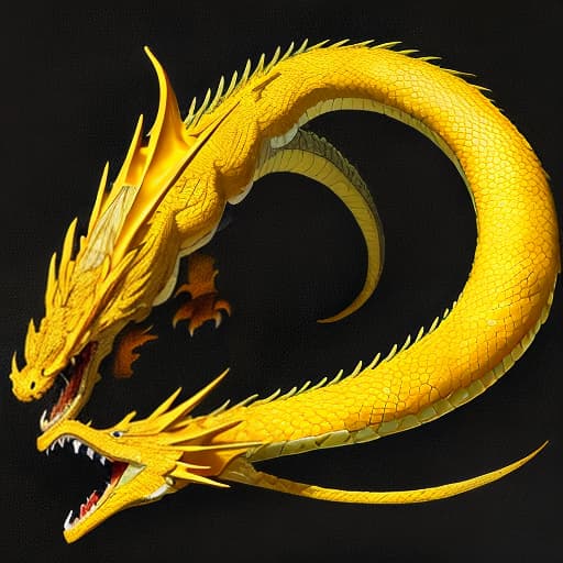  A yellow dragon,