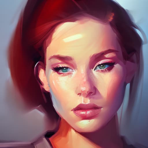 portrait+ style abstractoilpainting