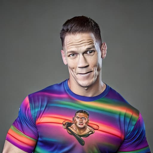 portrait+ style John Cena queer face