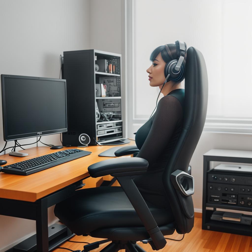  raccoon sitting in gaming chair front a computer on desktop, ((semi anthropomorphic)),(full body), tail, belly, sitting, fat, (chubby), (((white background))), solo, desktop, gaming chair, side view,  [[[clothes]]] hyperrealistic, full body, detailed clothing, highly detailed, cinematic lighting, stunningly beautiful, intricate, sharp focus, f/1. 8, 85mm, (centered image composition), (professionally color graded), ((bright soft diffused light)), volumetric fog, trending on instagram, trending on tumblr, HDR 4K, 8K