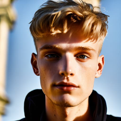 portrait+ style czech homosexual twink blonde very cute dude face