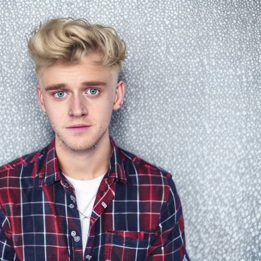 portrait+ style british queer youtuber blonde very cute dude face