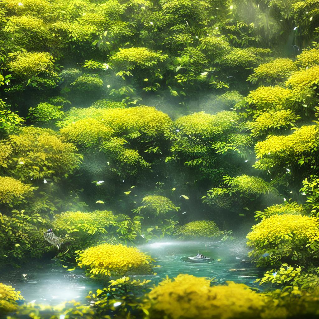 Get ready to be amazed by this ultra-detailed artwork that showcases an frog in the highest quality 8k resolution. The scene depicts a charming frog with bright and expressive eyes, (leaping gracefully) among lush green vegetation and (colorful flowers) in a serene pond under the (glowing sunlight). hyperrealistic, full body, detailed clothing, highly detailed, cinematic lighting, stunningly beautiful, intricate, sharp focus, f/1. 8, 85mm, (centered image composition), (professionally color graded), ((bright soft diffused light)), volumetric fog, trending on instagram, trending on tumblr, HDR 4K, 8K