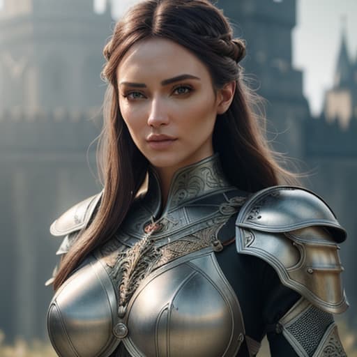  (masterpiece), (extremely intricate:1.3), (realistic), portrait of a girl, the most beautiful in the world, (medieval armor), metal reflections, upper body, outdoors, intense sunlight, far away castle, professional photograph of a stunning woman detailed, sharp focus, dramatic, award winning, cinematic lighting, octane render, unreal engine, volumetrics dtx, (film grain),big niple hyperrealistic, full body, detailed clothing, highly detailed, cinematic lighting, stunningly beautiful, intricate, sharp focus, f/1. 8, 85mm, (centered image composition), (professionally color graded), ((bright soft diffused light)), volumetric fog, trending on instagram, trending on tumblr, HDR 4K, 8K
