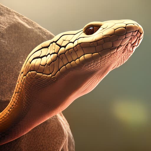 redshift style a snake with a head dog