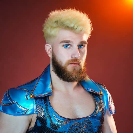 portrait+ style russian homosexual queer wrestler blonde very cute dilf dude face