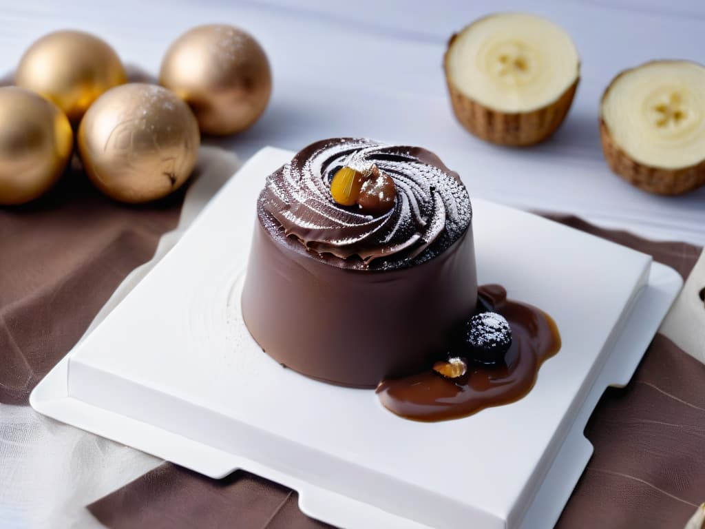  A closeup, ultradetailed image of a homemade chocolate truffle being delicately filled with a creamy hazelnut ganache, captured in a sleek and modern black and white color scheme. hyperrealistic, full body, detailed clothing, highly detailed, cinematic lighting, stunningly beautiful, intricate, sharp focus, f/1. 8, 85mm, (centered image composition), (professionally color graded), ((bright soft diffused light)), volumetric fog, trending on instagram, trending on tumblr, HDR 4K, 8K