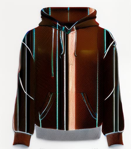 mdjrny-v4 style hoodie, 3d real, brown color, stripe pattern