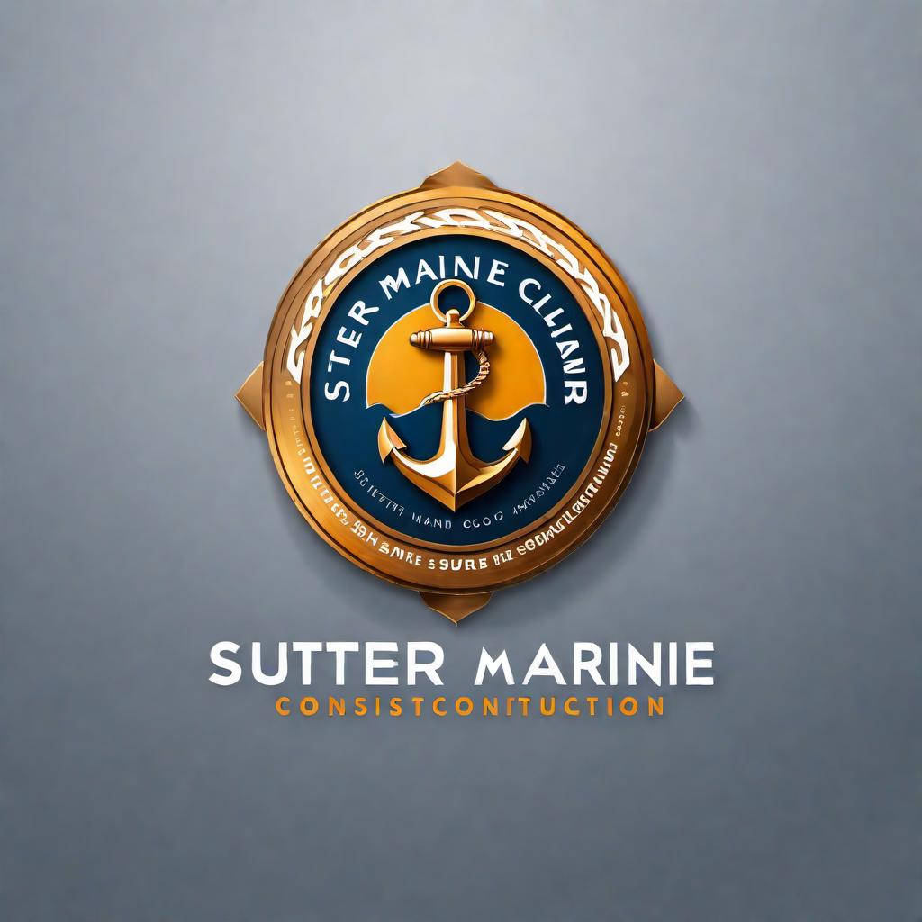  A professional and sleek logo design for 'Suter Marine Construction' with the phone number '863-443-4639'. The logo should incorporate marine elements such as waves or anchors to represent the construction industry. The design should be modern and easy to read, suitable for business cards and signage. hyperrealistic, full body, detailed clothing, highly detailed, cinematic lighting, stunningly beautiful, intricate, sharp focus, f/1. 8, 85mm, (centered image composition), (professionally color graded), ((bright soft diffused light)), volumetric fog, trending on instagram, trending on tumblr, HDR 4K, 8K