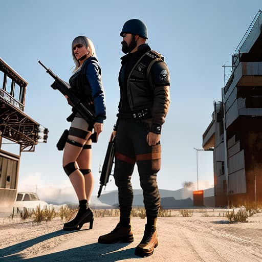  pubg Apply the Following Styles Cyberpunk hyperrealistic, full body, detailed clothing, highly detailed, cinematic lighting, stunningly beautiful, intricate, sharp focus, f/1. 8, 85mm, (centered image composition), (professionally color graded), ((bright soft diffused light)), volumetric fog, trending on instagram, trending on tumblr, HDR 4K, 8K