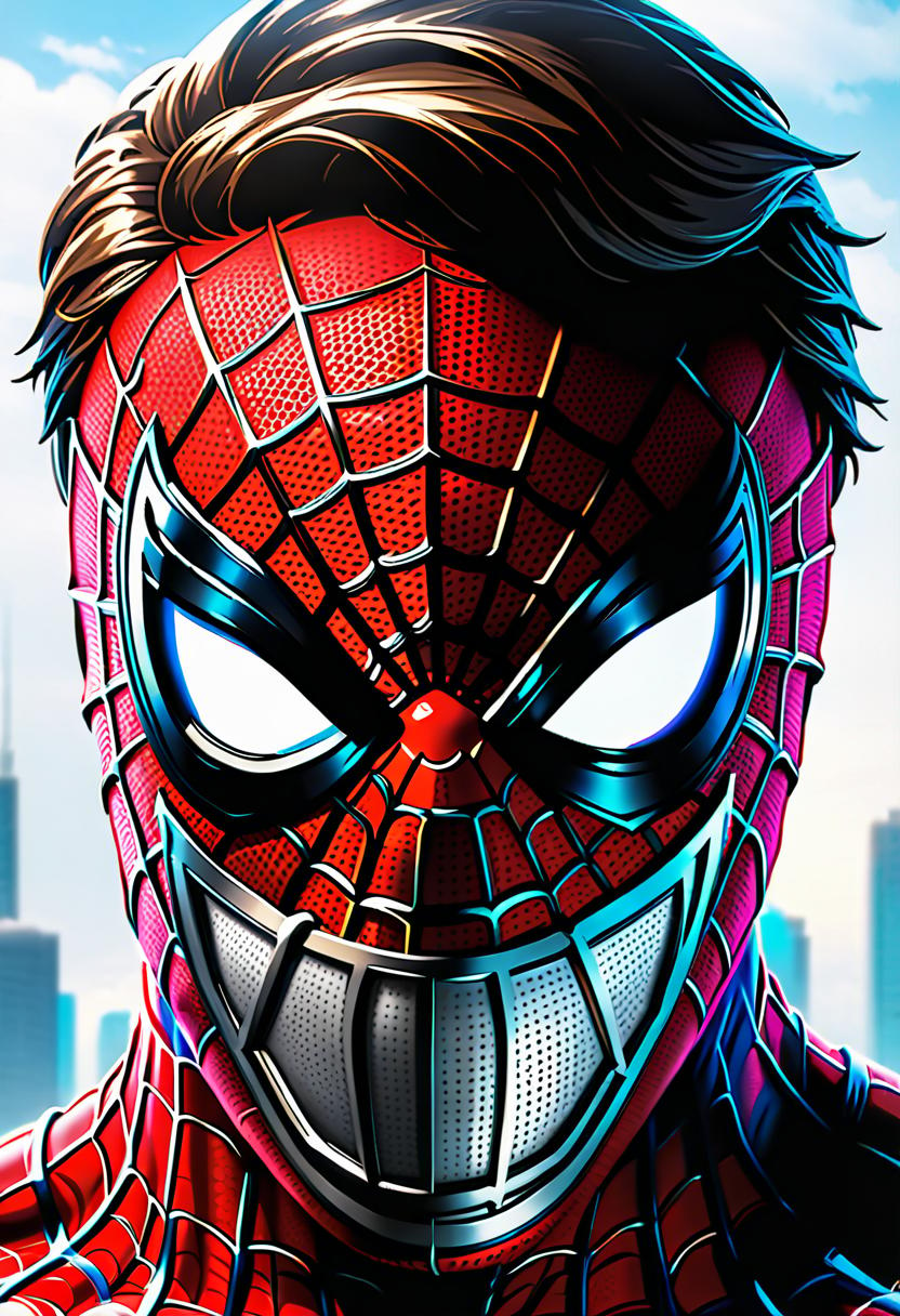  anime artwork Spider Man in a mask . anime style, key visual, vibrant, studio anime, highly detailed, STICKER hyperrealistic, full body, detailed clothing, highly detailed, cinematic lighting, stunningly beautiful, intricate, sharp focus, f/1. 8, 85mm, (centered image composition), (professionally color graded), ((bright soft diffused light)), volumetric fog, trending on instagram, trending on tumblr, HDR 4K, 8K