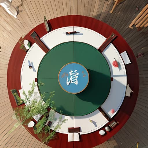  Zhu Tuo's big "blessing" hung in the middle, and the couplet on both sides read "detailed will, firm virtue, understanding and peace of mind." A table was placed with sacrificial offerings, and chairs were placed symmetrically on both sides.