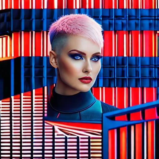  ultra realistic close up portrait ((beautiful pale cyberpunk female with heavy black eyeliner)), blue eyes, shaved side haircut, hyper detail, cinematic lighting, magic neon, dark red city, Canon EOS R3, nikon, f/1.4, ISO 200, 1/160s, 8K, RAW, unedited, symmetrical balance, in-frame, 8K hyperrealistic, full body, detailed clothing, highly detailed, cinematic lighting, stunningly beautiful, intricate, sharp focus, f/1. 8, 85mm, (centered image composition), (professionally color graded), ((bright soft diffused light)), volumetric fog, trending on instagram, trending on tumblr, HDR 4K, 8K