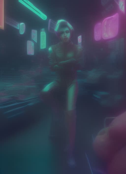 mdjrny-v4 style ultra high definition, (extremely detailed characters), (hyper realistic textures), advanced cybernetic enhancements, (neon drenched urban backdrop), (dramatic contrast lighting), (vibrant color palette), (meticulously designed outfits), (futuristic accessories), (dynamic poses), (expressive facial features), (4K ultra HD clarity), (8K resolution), (depth of field effect), (recognizable face), (bokeh lighting effects), (professional composition), (artistic color grading), (soft shadowing), (ambient occlusion), (ray tracing reflections), (surreal atmosphere), (immersive environment), (signature cyberpunk elements), (innovative design), (cutting edge fashion), (photo realistic skin tones), (detailed texture mapping), (sophisticated l
