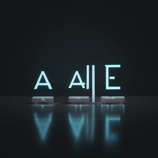  Create AI Logo for architectural design, the glowing AI letters combine to create urban architectural shapes and the word ARCHITECT is lightly lit