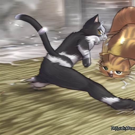  The cat in battle war