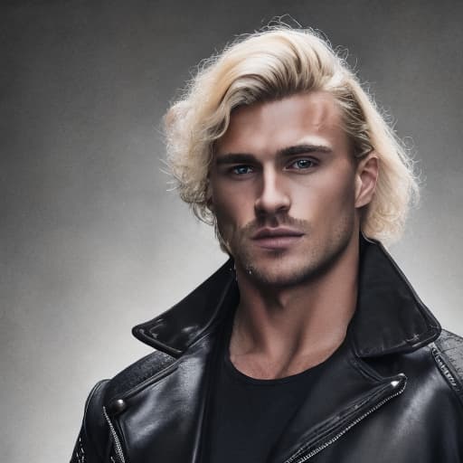 portrait+ style Russian queer IFBB hunk blonde dilf dude face