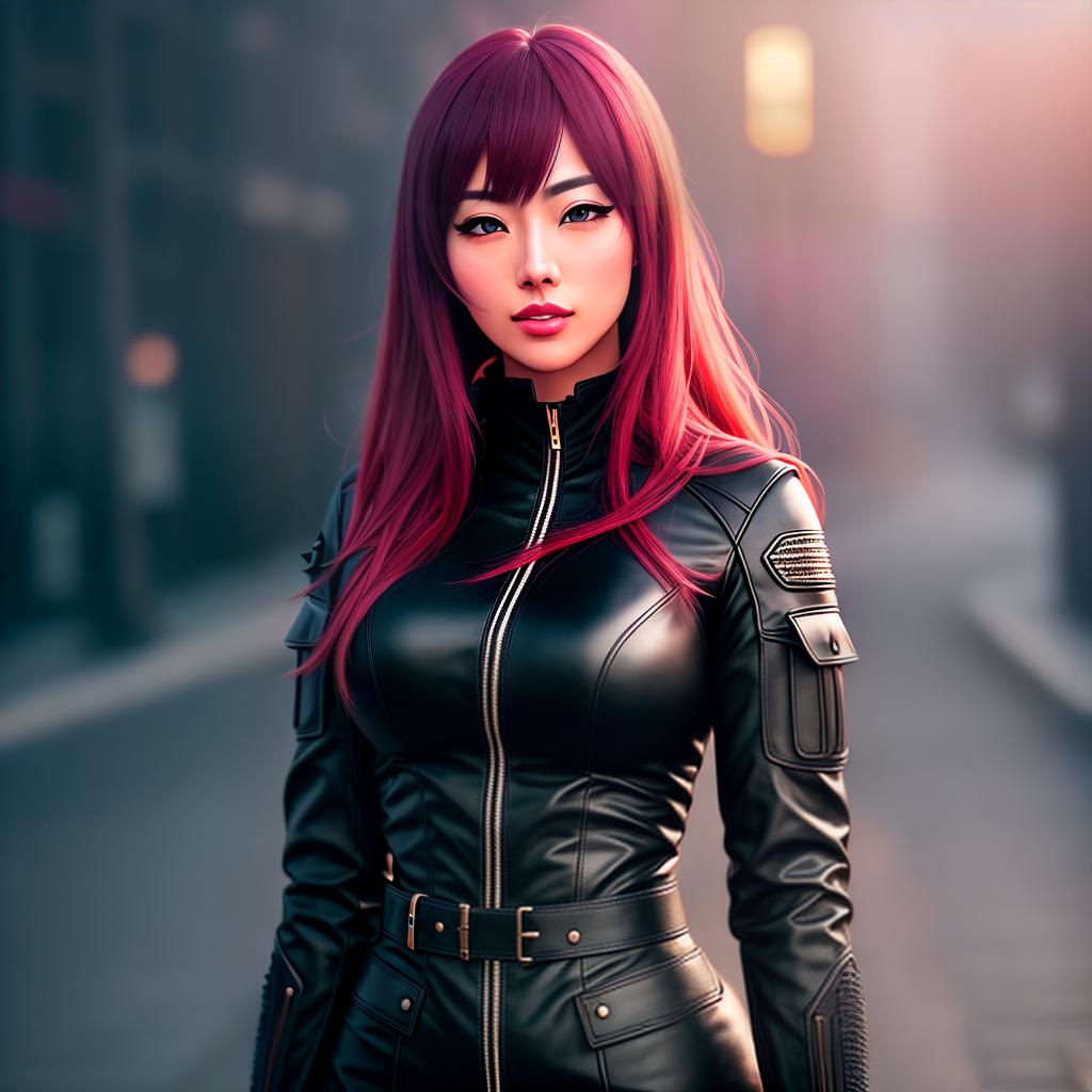  Anime girl hyperrealistic, full body, detailed clothing, highly detailed, cinematic lighting, stunningly beautiful, intricate, sharp focus, f/1. 8, 85mm, (centered image composition), (professionally color graded), ((bright soft diffused light)), volumetric fog, trending on instagram, trending on tumblr, HDR 4K, 8K