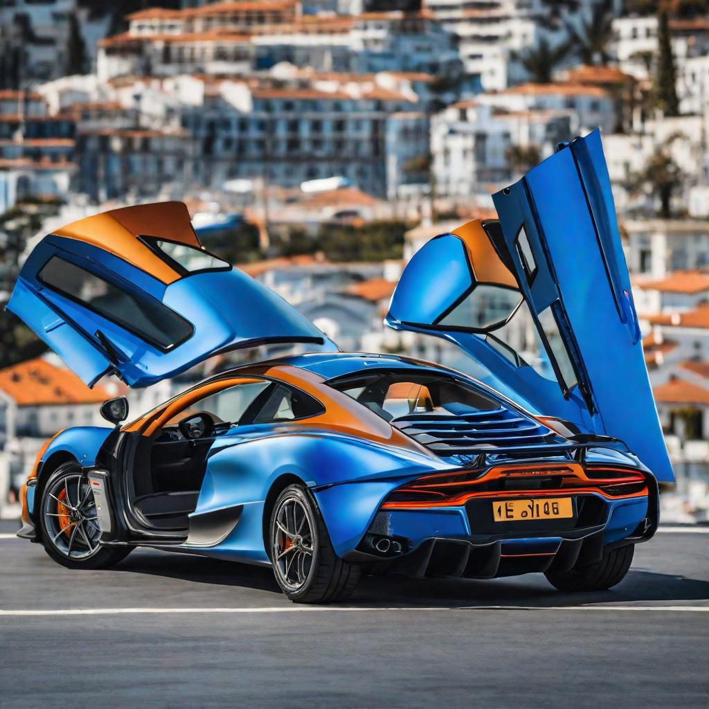  masterpiece, best quality,Blue McLaren