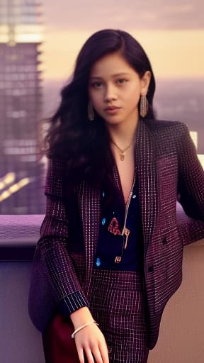 redshift style jenna ortega wearing a suit, porealistic, high quality, highly detailed, cinematic lighting, intricate, sharp focus, f/1. 8, 85mm, (centered image composition), (professionally color graded), ((bright soft diffused light)), volumetric fog, trending on instagram, HDR 4K, 8K