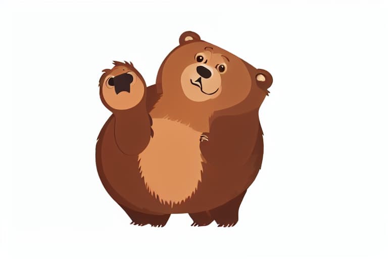 Russian brown bear, whole body