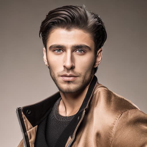 portrait+ style Russian queer soap actor brunette hunk dude face