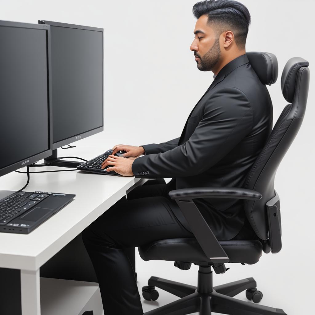  raccoon sitting in gaming chair front a computer on desktop, ((semi anthropomorphic)),(full body), tail, belly, sitting, fat, (chubby), (((white background))), solo, desktop, gaming chair, side view,  [[[clothes]]] hyperrealistic, full body, detailed clothing, highly detailed, cinematic lighting, stunningly beautiful, intricate, sharp focus, f/1. 8, 85mm, (centered image composition), (professionally color graded), ((bright soft diffused light)), volumetric fog, trending on instagram, trending on tumblr, HDR 4K, 8K