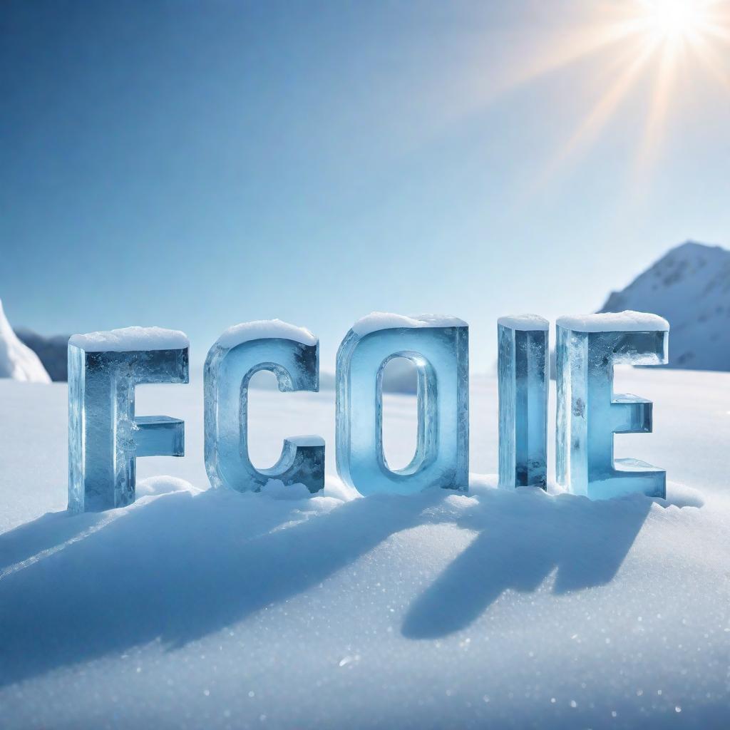  Text 'Ice-Cold' in frost lettering for a name logo. The text should appear as though it's made from ice, with frosty edges and a chilly, wintery feel. hyperrealistic, full body, detailed clothing, highly detailed, cinematic lighting, stunningly beautiful, intricate, sharp focus, f/1. 8, 85mm, (centered image composition), (professionally color graded), ((bright soft diffused light)), volumetric fog, trending on instagram, trending on tumblr, HDR 4K, 8K