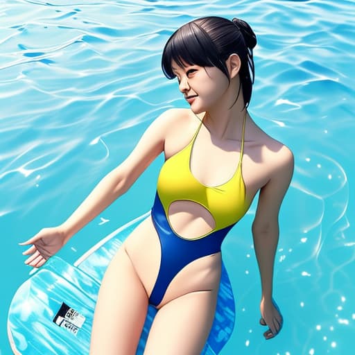  Shinobu in a swimming suit