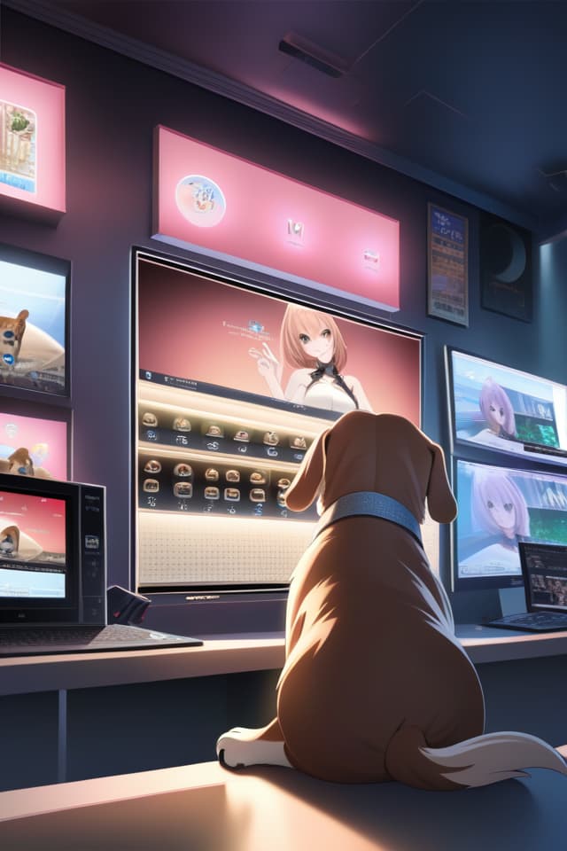  ((holding 🎮、girl play game、accurate hands))、(((droopin dog ears、lop beagle's ears)))、anthropomorphic furry beagle girl、tongue out smiling、dutch angle、neon lighting、in Internet cafe、best quality:1.4、masterpiece:1.4、ultra detailed texture、RAW photorealistic:1.4、absurd resolution、8K illustration、💩、 hyperrealistic, full body, detailed clothing, highly detailed, cinematic lighting, stunningly beautiful, intricate, sharp focus, f/1. 8, 85mm, (centered image composition), (professionally color graded), ((bright soft diffused light)), volumetric fog, trending on instagram, trending on tumblr, HDR 4K, 8K