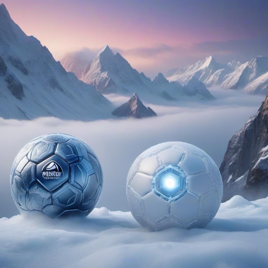  Cryogenic Soccer Ball: Cryology and Glaciology Logo hyperrealistic, full body, detailed clothing, highly detailed, cinematic lighting, stunningly beautiful, intricate, sharp focus, f/1. 8, 85mm, (centered image composition), (professionally color graded), ((bright soft diffused light)), volumetric fog, trending on instagram, trending on tumblr, HDR 4K, 8K