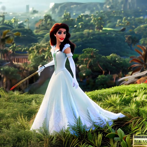 modern disney style Princesa blancanieves en vestido negro hyperrealistic, full body, detailed clothing, highly detailed, cinematic lighting, stunningly beautiful, intricate, sharp focus, f/1. 8, 85mm, (centered image composition), (professionally color graded), ((bright soft diffused light)), volumetric fog, trending on instagram, trending on tumblr, HDR 4K, 8K