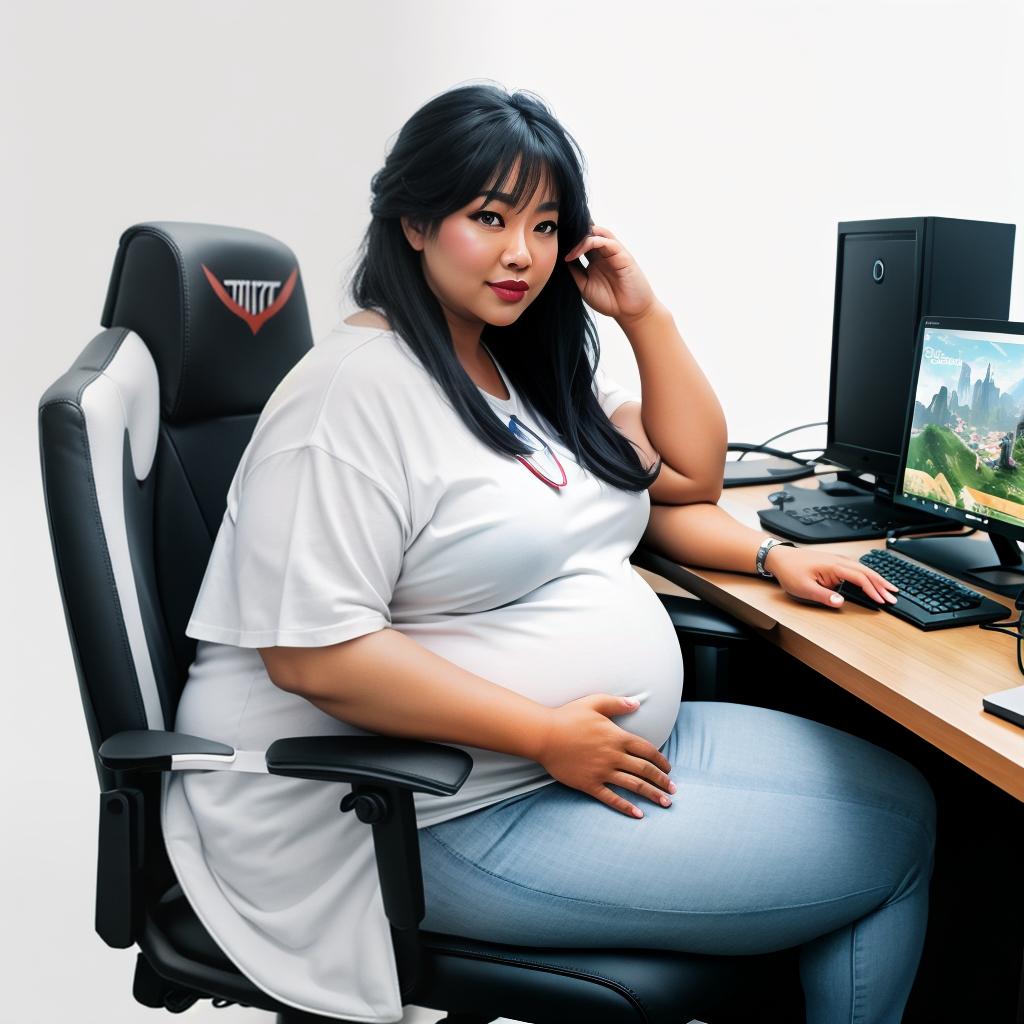  raccoon sitting in gaming chair front a computer on desktop, ((semi anthropomorphic)),(full body), tail, belly, sitting, fat, (chubby), (((white background))), solo, desktop, gaming chair, side view,  [[[clothes]]] hyperrealistic, full body, detailed clothing, highly detailed, cinematic lighting, stunningly beautiful, intricate, sharp focus, f/1. 8, 85mm, (centered image composition), (professionally color graded), ((bright soft diffused light)), volumetric fog, trending on instagram, trending on tumblr, HDR 4K, 8K