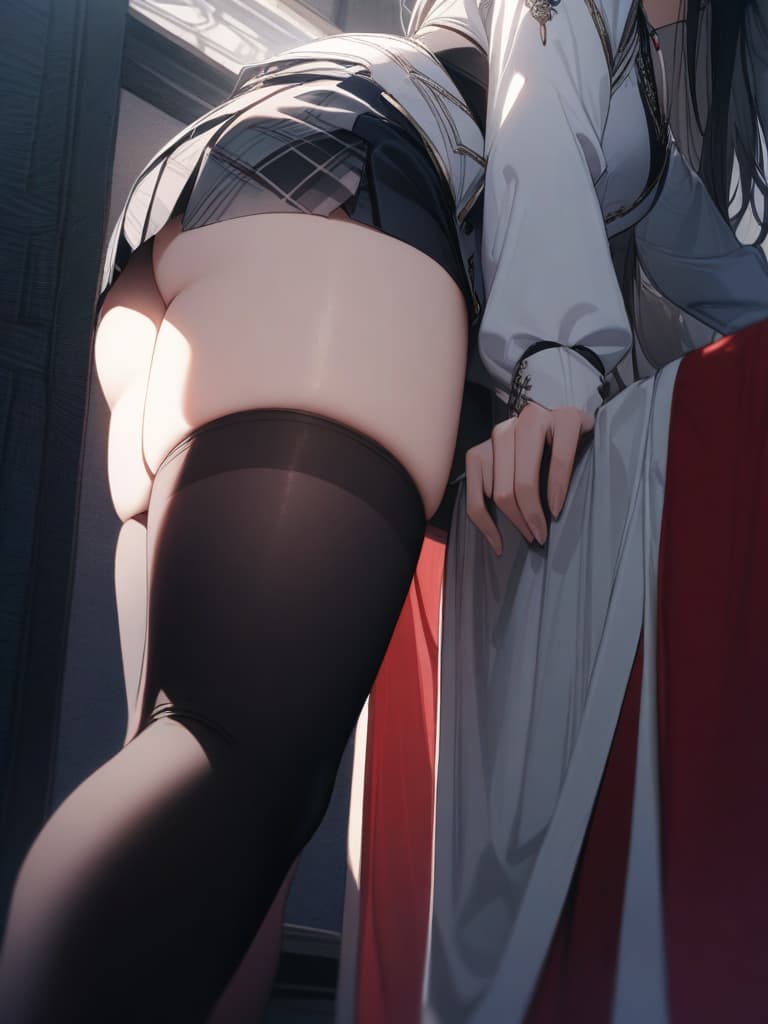  Black Shai High Socks and Thighs, masterpiece, best quality,8k,ultra detailed,high resolution,an extremely delicate and beautiful,hyper detail