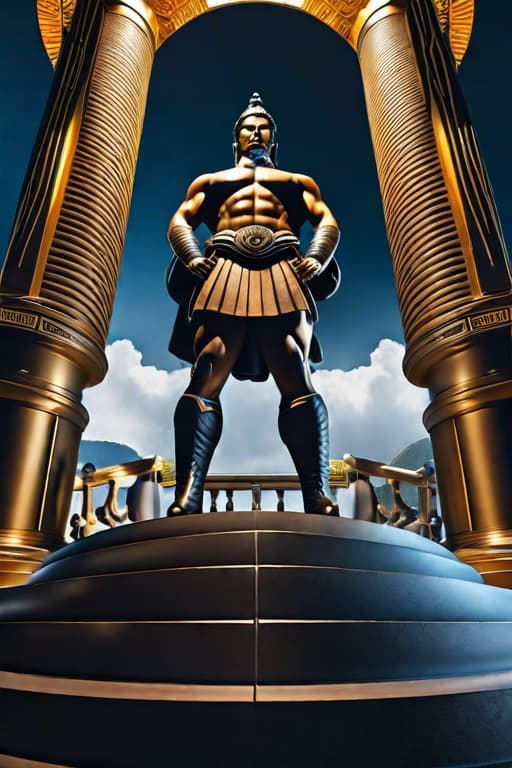  Atlas, statue, Japan hyperrealistic, full body, detailed clothing, highly detailed, cinematic lighting, stunningly beautiful, intricate, sharp focus, f/1. 8, 85mm, (centered image composition), (professionally color graded), ((bright soft diffused light)), volumetric fog, trending on instagram, trending on tumblr, HDR 4K, 8K