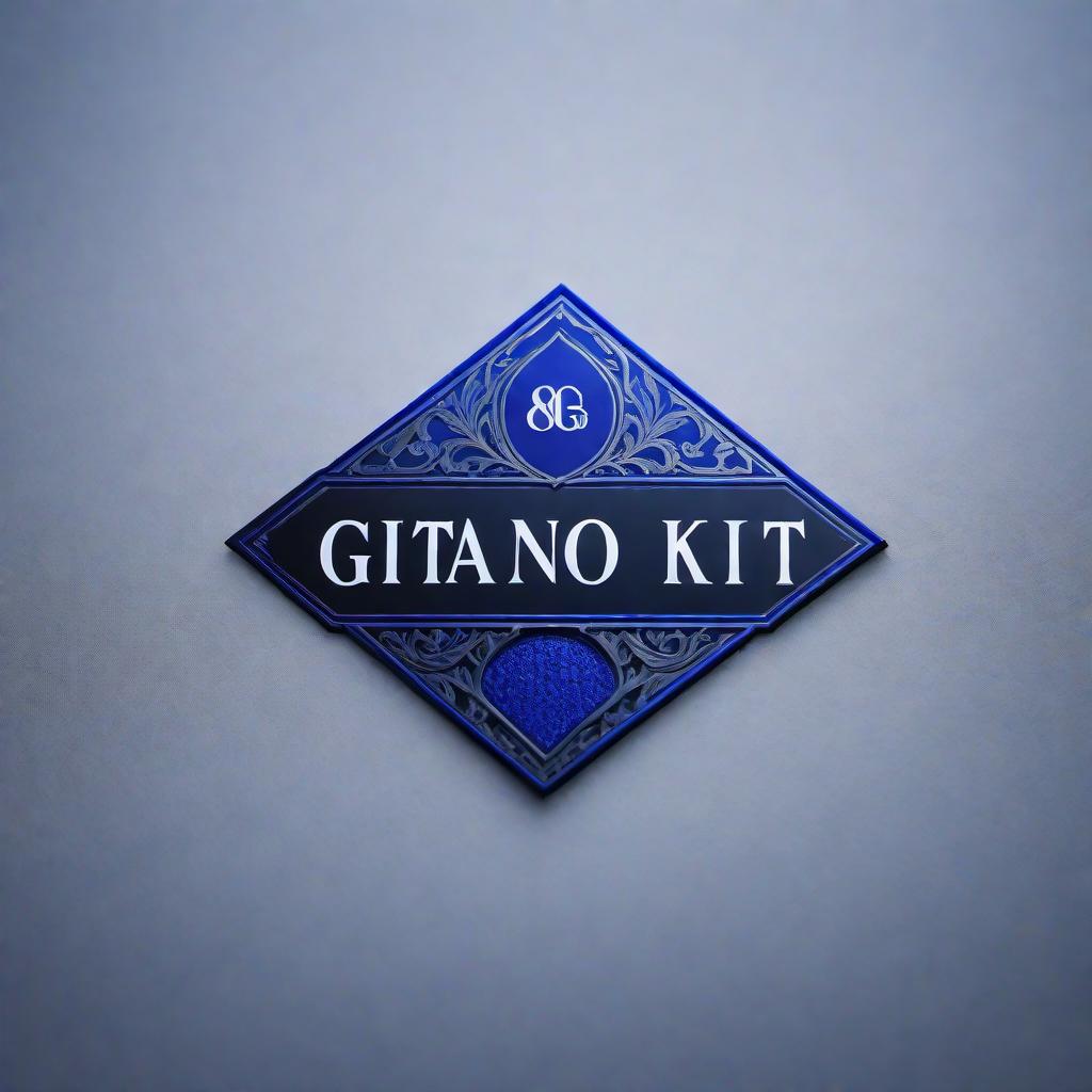  Create a minimalist logo for the brand 'Gitano Kit', using only the colors black and vibrant royal blue. The brand name 'Gitano Kit' should be in cursive writing, elegant and simple, with no additional design elements. hyperrealistic, full body, detailed clothing, highly detailed, cinematic lighting, stunningly beautiful, intricate, sharp focus, f/1. 8, 85mm, (centered image composition), (professionally color graded), ((bright soft diffused light)), volumetric fog, trending on instagram, trending on tumblr, HDR 4K, 8K